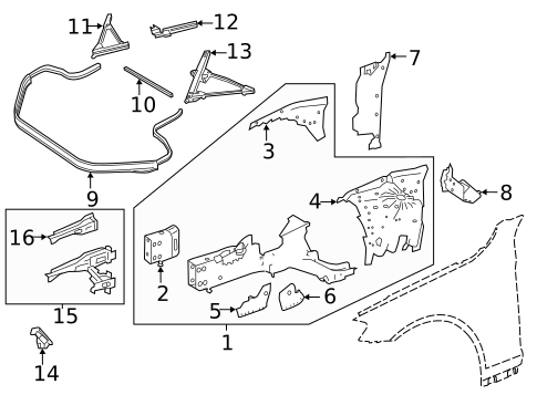 Structural Components & Rails for 2019 Mercedes-Benz S 560 #0