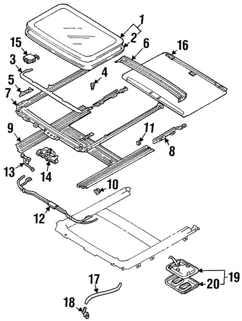 Sunroof for 1999 Suzuki Esteem #0