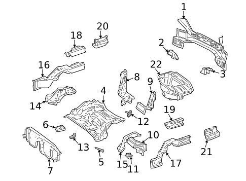 Rear Body for 2003 Mercedes-Benz C230 #0