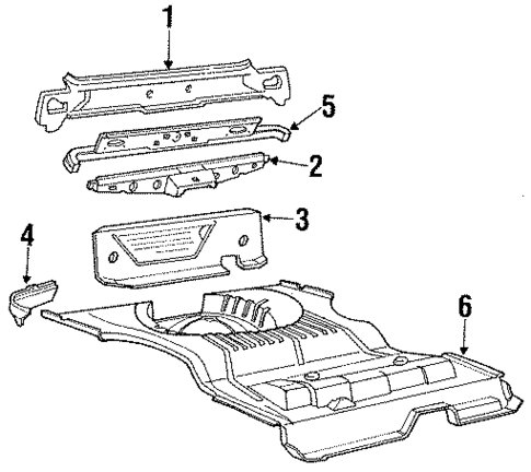 Rear Body for 1988 Ford Escort #0