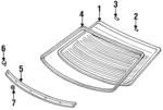 73211SV2020 - Body: Glass for Honda: Accord Image