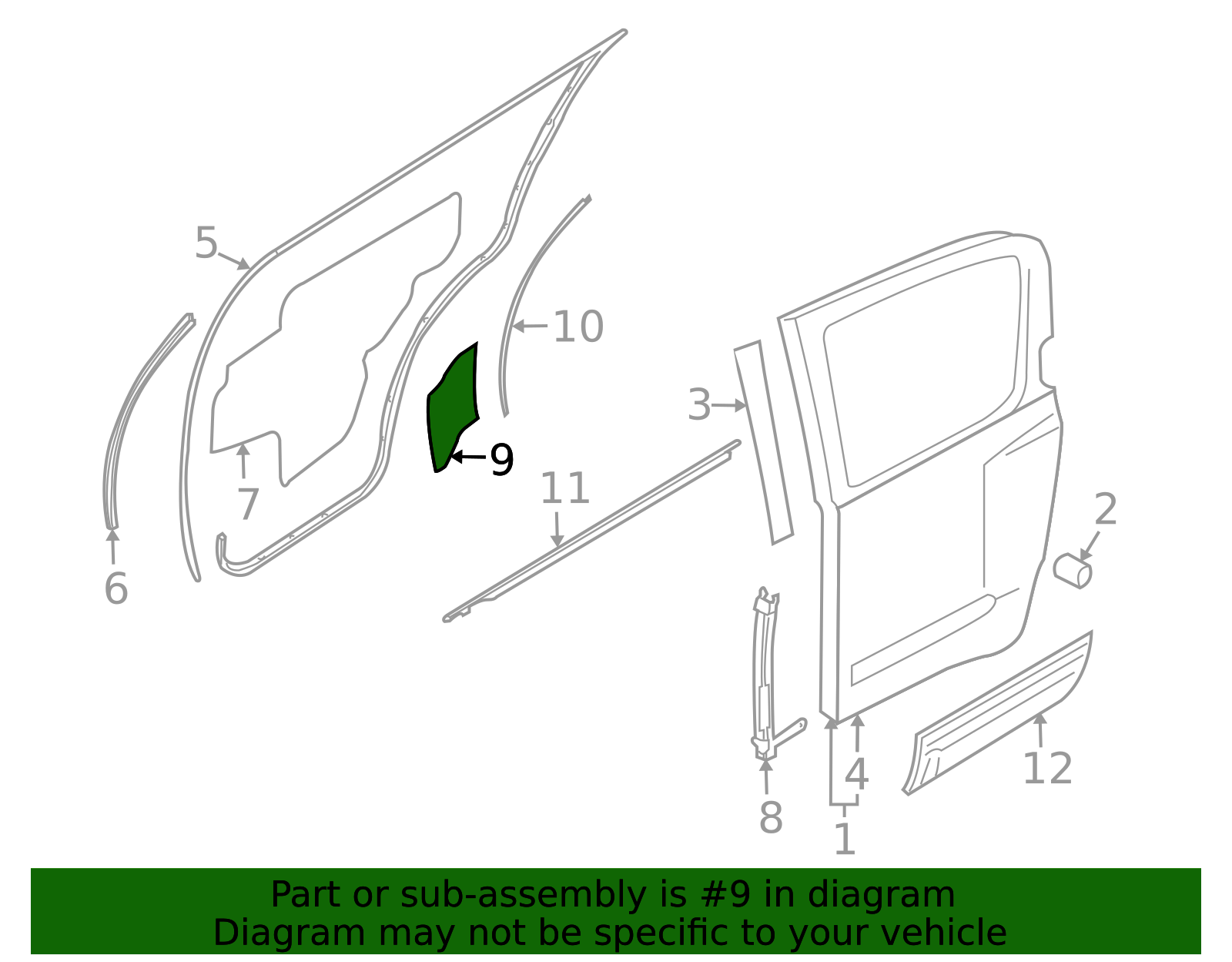 82893-9CE0A - Corner Trim 2005-2012 Nissan Pathfinder | Official Nissan ...