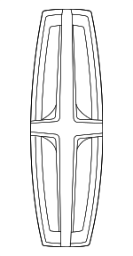 LC5Z8213AB - Unclassified: Emblem for Lincoln: Aviator Image