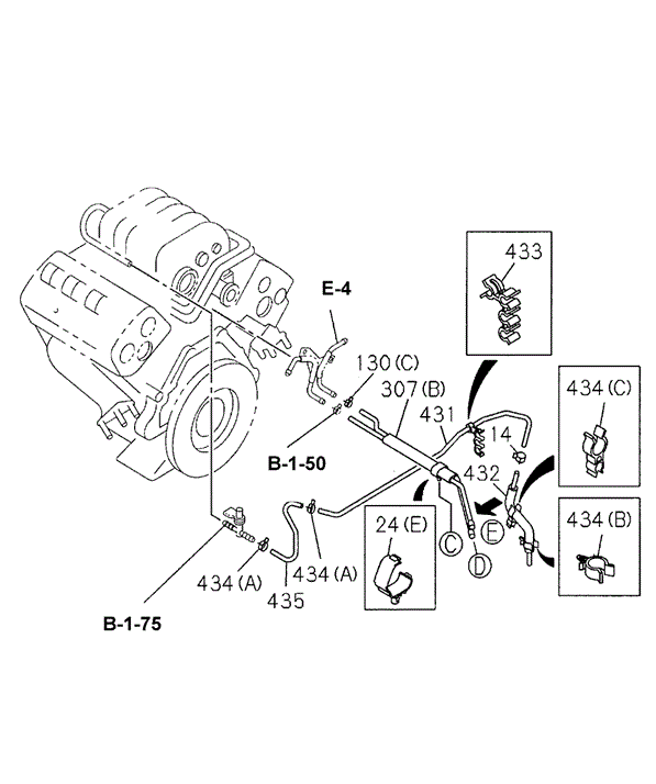 Fuel Piping (4) for 2000 Honda Passport #0