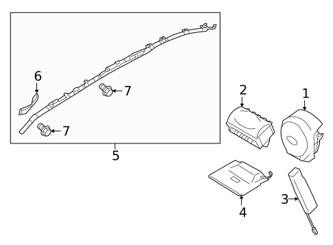 Air Bag Components for 2022 Subaru Impreza #2