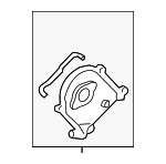 11870RCAA00 - Engine: Inner Timing Cover for Honda: Accord, Accord Crosstour, Crosstour, Odyssey, Passport, Pilot, Ridgeline Image