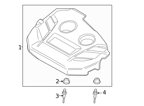 Engine Appearance Cover for 2018 Ford Edge #0