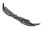 86351L2AA0AHV - Body: Upper Grille for Kia Image