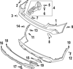 86611P2001 - Body: Upper Cover for Kia: Sorento Image