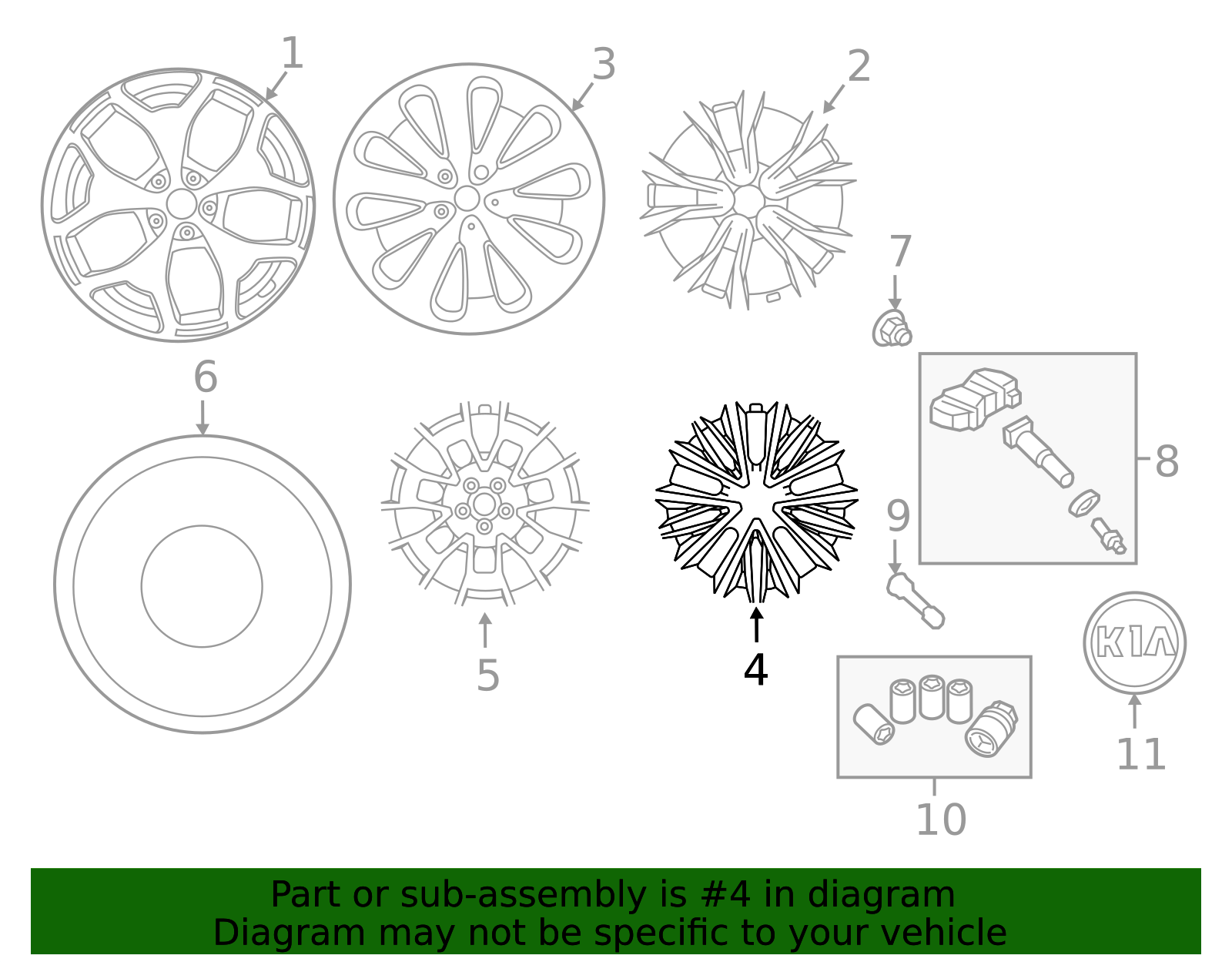 52910-S9400 - Wheel, Alloy 2020-2022 Kia Telluride | Kia Cheap Parts