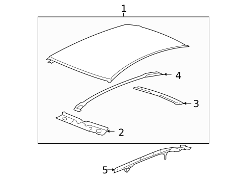 Roof & Components for 2016 Chevrolet Impala Limited #0