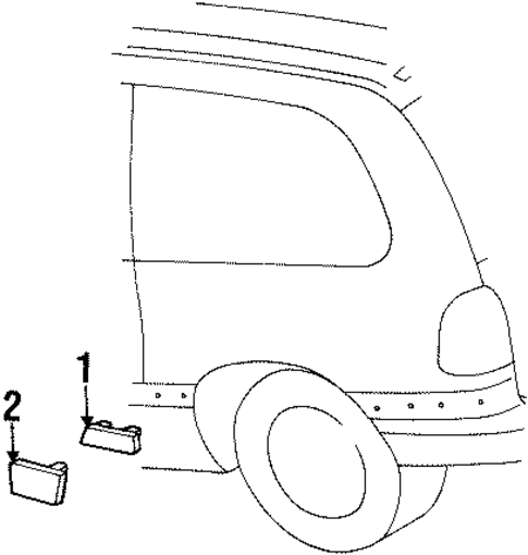 Exterior Trim - Side Panel for 2000 Dodge Caravan #1