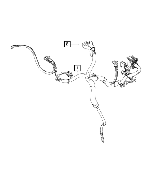 Battery, Battery Tray and Cables for 2013 Ram 3500 #6