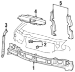 F58Z8A284B - Body: Mount Panel for Ford: Windstar Image
