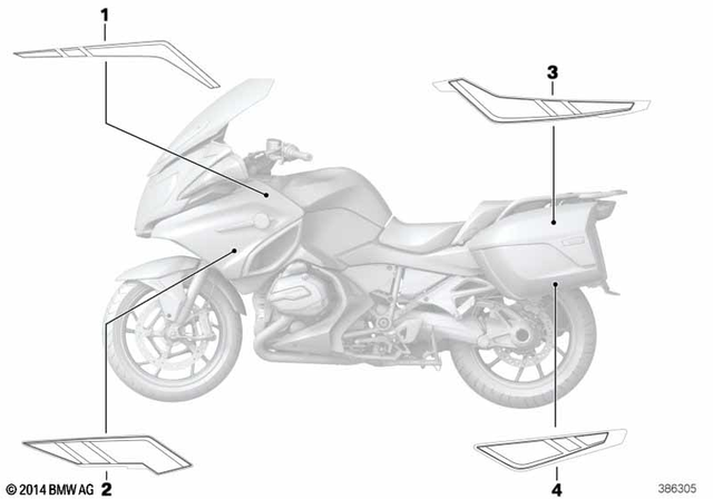 51148555190 - Body Equipment: Decor, Upper Right -  for BMW-Motorrad Image