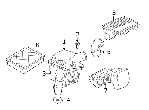 Air Inlet for 2007 Jeep Commander #0