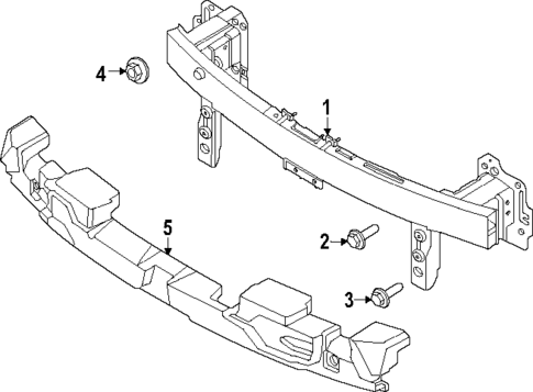 Bumper & Components - Front for 2023 Kia Niro EV #1
