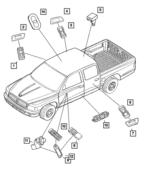 Switches for 2007 Dodge Dakota #1