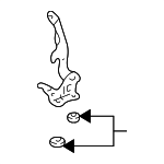 1998-2002 Toyota Corolla - Hinge