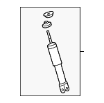 94730243 - Suspension: Shock Absorber for Hummer: H3T Image