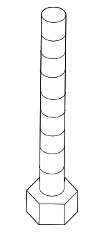 11588306 - Suspension: Arm Bolt for Hummer: H3, H3T Image