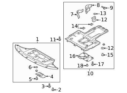 Splash Shields for 2020 Kia K900 #0
