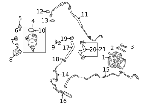 Pump & Hoses for 2011 Kia Forte #0
