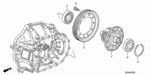 41100RAS000 - Transmission - Manual: DIFFERENTIAL for Honda Image