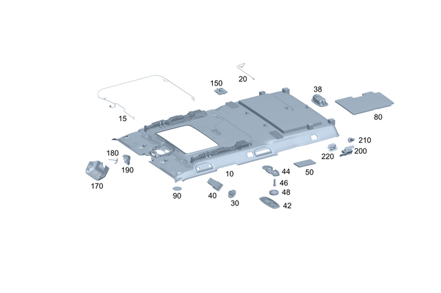 4656900700 - Interior Trim/Exterior Detachable Parts: Trim, Roof for Mercedes-Benz: G580 Image image