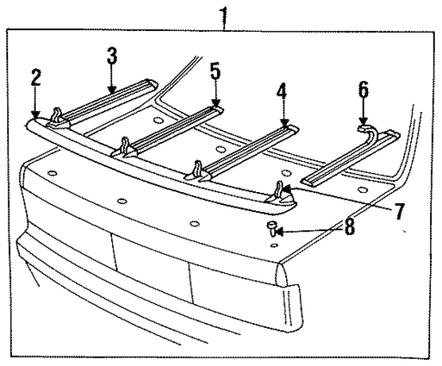 Luggage Carrier for 1991 Chrysler LeBaron #0