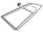 87810P1EA0 - Body: Quarter Glass for Kia Image