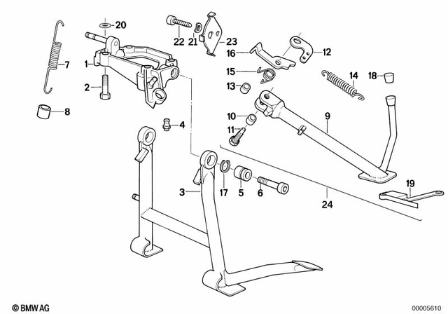 46521450717 - Frame and Mounting Parts: Fillister-Head Screw - M10X40 for BMW-Motorrad Image