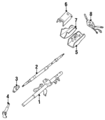 31139GA920 - Steering: Steering Shaft for Subaru: DL, GL, GL-10, Loyale, RX Image