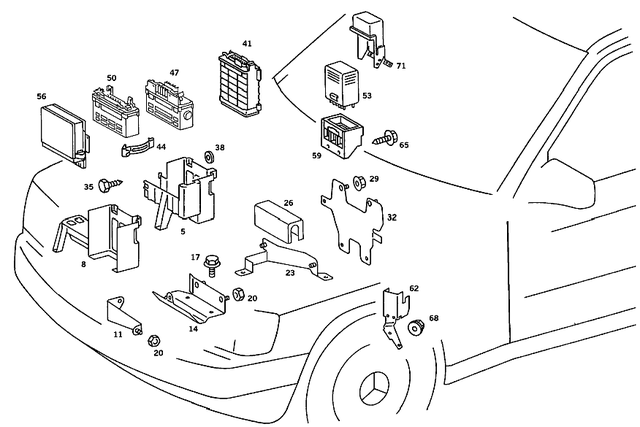2039900036 - Electrical Equipment and Instruments: Hexagon Head Screw for Mercedes-Benz Image image