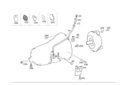 Attached Parts for Transmission, Oil Filler Pipe for 2006 Mercedes-Benz C230 #0