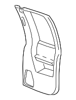 15741463 - Body: Door Trim for Chevrolet: C1500, K1500 Pickup | GMC: C1500 Pickup, K1500 Pickup Image