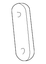 15754185 - Body: Seat Belt Guide for Chevrolet: Astro, C1500, C2500, C3500, K1500 Pickup, K2500 Pickup, K3500 Pickup | GMC: C1500 Pickup, C2500 Pickup, C3500 Pickup, K1500 Pickup, K2500 Pickup, K3500 Pickup, Safari Image