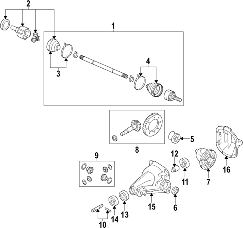 Axle Shafts & Joints for 2011 Mitsubishi Endeavor #0