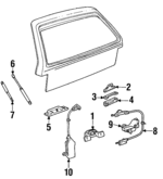 20246964 - Body: Striker Actuator for Buick: Century | Chevrolet: Celebrity | Oldsmobile: Cutlass Ciera, Cutlass Cruiser | Pontiac: 6000 Image image