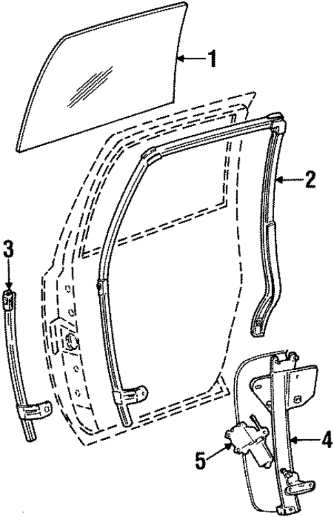 Front Door for 1995 Lincoln Town Car #0