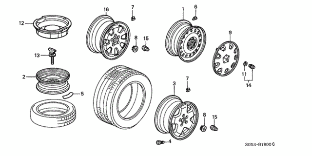 Wheel (KA) for 2003 Honda Odyssey #0