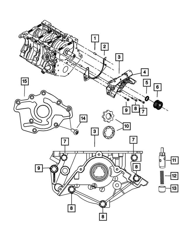 68194155AB - 3.5L Gas; Engine: Engine Oil Pump for Mopar Image