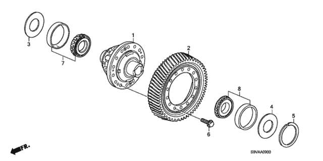 AT Differential (2WD) for 2008 Honda Pilot #0