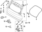 81761DO000 - : Body Weather-Strip for Kia: EV9 Image