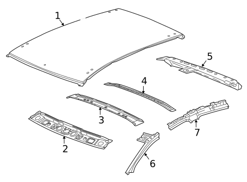 Roof & Components for 2018 Chevrolet Spark #0