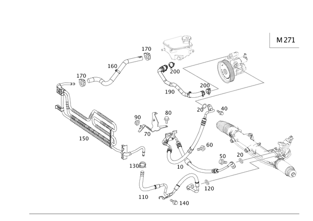 159972245 - Steering: O-Ring for Mercedes-Benz: 180C, 250, 300S, AMG GT, AMG GT Black Series, AMG GT C, AMG GT R, AMG GT S, C230, C240, C250, C280, C300, C32 AMG, C320, C350, C55 AMG, C63 AMG, CL550, CL600, CL63 AMG, CL65 AMG, CLK320, CLK350, CLK500, CLK55 AMG, CLK550, CLK63 AMG, CLS63 AMG, E250, E350, E550, E63 AMG, E63 AMG S, G550 4x4, G63 AMG, GL320, GL350, GL450, GL550, GL63 AMG, GLE300d, GLE350, GLE400, GLE43 AMG, GLE450 AMG, GLE550e, GLE63 AMG, GLE63 AMG S, GLK250, GLK350, GLS350d, GLS450, GLS550, GLS63 AMG, ML250, ML320, ML350, ML400, ML450, ML500, ML550, ML63 AMG, R320, R350, S350, S400, S500, S550, S600, S63 AMG, SL500, SL55 AMG, SL550, SL600, SL63 AMG, SL65 AMG, SLC300, SLC43 AMG, SLK250, SLK280, SLK300, SLK350, SLK55 AMG, SLS AMG Image image