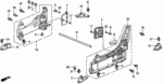 81162SG0A01ZQ - Interior/Bumper: KNOB, R. WALK-IN *NH178L* (EXCEL CHARCOAL) for Honda Image