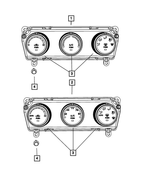 Air Conditioner and Heater Controls for 2017 Jeep Compass #0