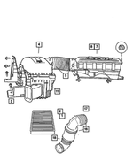 53032648AF - Fuel: Air Cleaner Cover for Dodge: Ram 2500, Ram 3500 Image