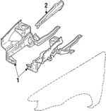 751620881 - Body: Apron Assembly for Subaru Image